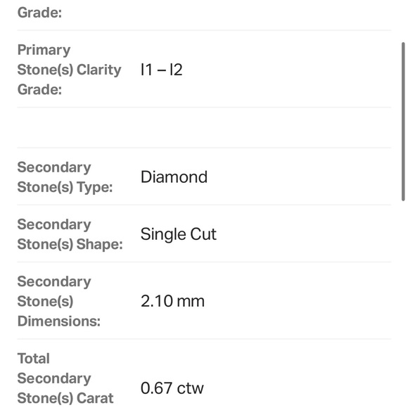 Certified 14k White Gold 0.91ct. Diamond Heart Frame Pendant - Picture 3 of 4